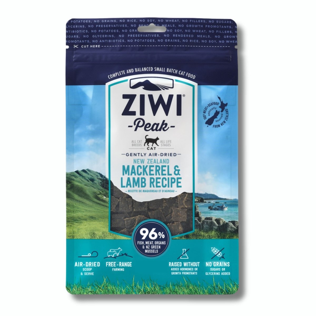 Ziwi Peak Dried Mackerel & Lamb Cat Food - 1kg & 400g - Pet Supply